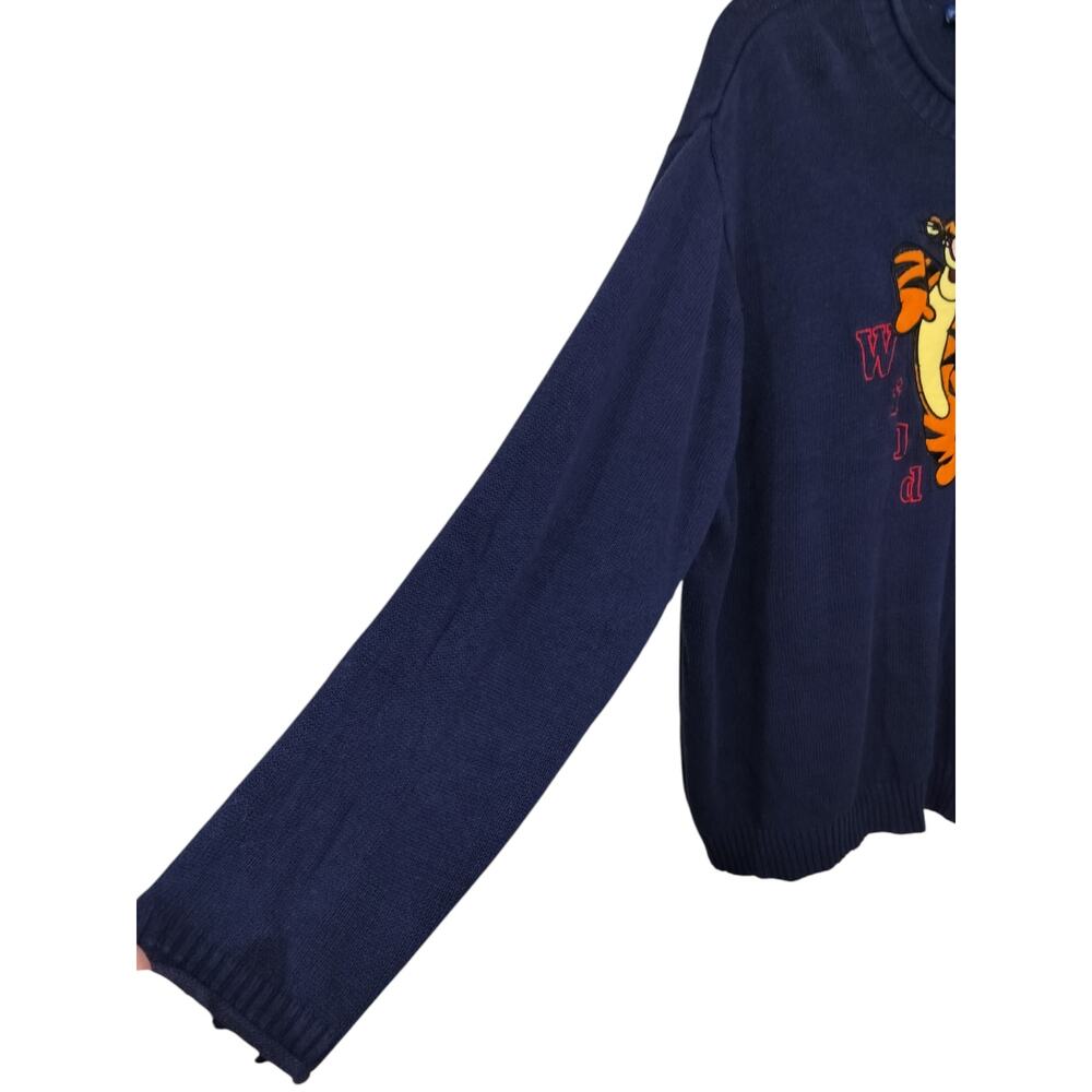 5415)Vtg Disney Winnie the Pooh Woman Embroidry Knit Tigger Plus 26/28W Sweater - Picture 3 of 8